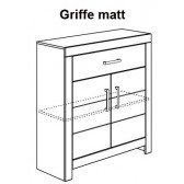 Highboard, matte Griffe, Fiona
