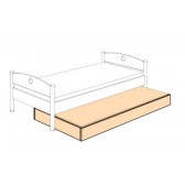 Unterschiebebett 90 x 190, Fleximo
