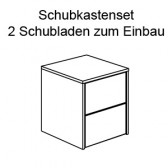 Schubkasten-Set 2S Kreideweiß - Eliana, Benne