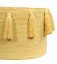 Lorena Tassels Basket yellow