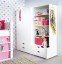 Manis-h Kleiderschrank Zeus 1 in weiß (Lieferumfang: Schrank, Regal, 2 Kommoden)
