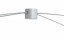 Obersters Ende des Betthimmels: Hier hinein kommt die LED Lampe.