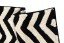 Lorena Black & White Zig-Zag Teppich im Detail
