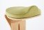 3D Sitzpolster im Detail, Hocker hier in Eiche