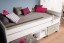 Beispiel: Kojenbett mit Absturzsicherung und Rollregal und Rollboxen