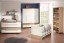 Paidi Remo Babyzimmer mit breitem Standregal, Kleiderschrank, Kommode und Babybett 