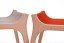 Xarre Kinderhocker mit grau und rot