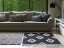 Ambiente Lorena Black & White Zig-Zag Teppich