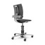 3Dee mit Basis in Aluminium poliert und Trevira CS Step Bezug in grau