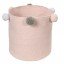 Waschbarer Baumwollkorb Bubbly Pink von Lorena Canals in pink