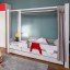 destyle Basisbett 100 B, Buche weiß (Leiter vorne seitlich) 90x200cm
