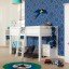 Lifetime 4 in 1 Bett, aufgebaut als halbhohes Spielbett mit mittiger schräger Leiter