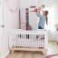 Lifetime Babybett in Birke / weiß (Bild zeigt vorherige Version Babybett mit Metallsprossen.)