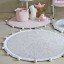 Waschbarer Teppich Bubbly Light Grey (Ø 120cm) 
