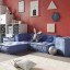 Kindersofa-Kombination C blau, 4-teilig