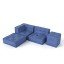Kindersofa-Kombination C blau, 4-teilig