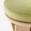 3D Sitzpolster im Detail, Hocker hier in Eiche