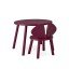Kindertisch Mouse Table in Burgundy (2 - 5 Jahre)
