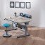 Paidi Schreibtisch Diego, Gestell silber, Tischplatte Eiche-Nautic-Nachbildung