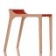 Sibis Xarre Kinderhocker Birke/Filz rot