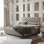 Polsterbett Viana in Velour Grey, 120 x 200 cm