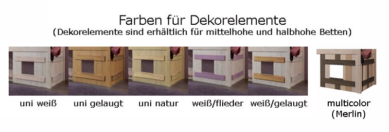 Farben für Dekorelemente