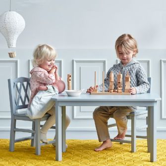 Kindersitzgruppe Harlequin, Petroleum (Tisch und 2 Stühle)
