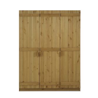 Kleiderschrank 804 mit 3 Türen, gelaugt