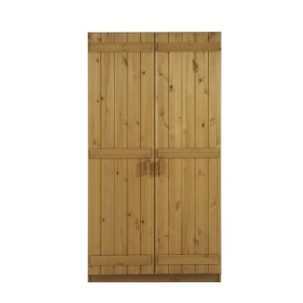 Kleiderschrank 800 mit 2 Türen, gelaugt