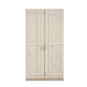 Kleiderschrank 800 mit 2 Türen, weiß