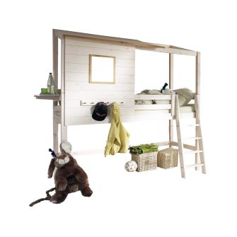 KIDS mittelhohes Hüttenbett für hohe Räume
