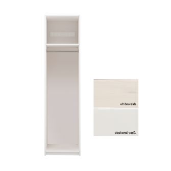 Endlos-Kleiderschrank-Grundelement B 50 cm - für 1 Tür (ohne Tür)