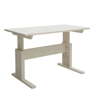 Höhenverstellbarer Schreibtisch 30255 ohne Schublade, whitewash