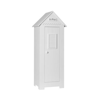 Marcella Kleiderschrank 1-türig, weiß, MDF
