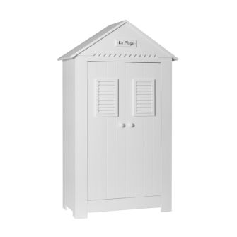 Marcella Kleiderschrank 2-türig, weiß, MDF