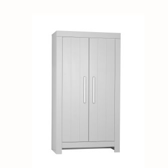 Almo Kleiderschrank, 2-türig, grau
