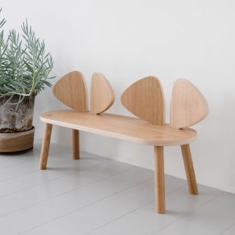 Kindersitzbank Mouse Bench in Natur (2 - 5 Jahre)