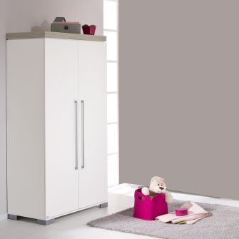 Kira Kleiderschrank 2-türig in 2 Farben