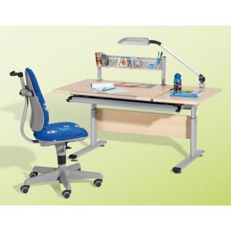Marco 2 GT Ahorn-Nachbildung, Schreibtisch mit geteilter Platte