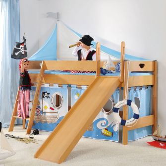 Motiv Vorhangset Pirat (für 120/125/160 cm Betten/Etagenbetten) 