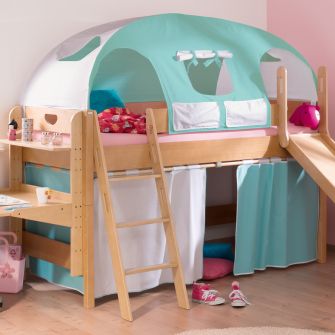 Spielvorhänge zweifarbig (für 120/125 cm Betten und 160 cm Etagenbetten)