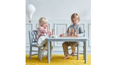 Kindersitzgruppe Harlequin, Petroleum (Tisch und 2 Stühle)