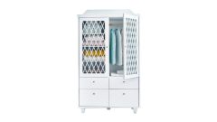 Kleiderschrank Harlequin in weiß