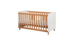 Infanscolor Babybett in 70 x 140 cm, Buche massiv, geölt/ MDF