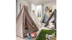 Tipi Spielzelt white/ black