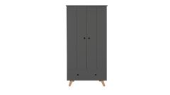 Ponca Tipi Kleiderschrank grau