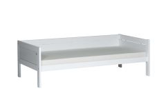 Basisbett Liege deckend weiß in 90 x 200cm, (inkl. Rost)