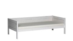 Basisbett Liege whitewash in 90 x 200cm, (inkl. Rost)
