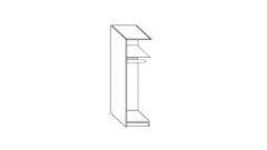 Endlos-Kleiderschrank-Anbauelement B 50 cm - für 1 Tür (ohne Tür)