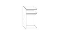 Endlos-Kleiderschrank-Anbauelement B 100 cm - für 2 Türen (ohne Türen)